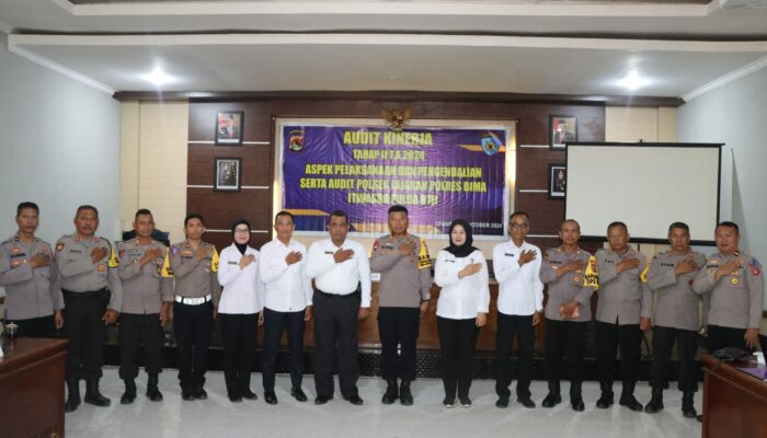 Siwas Polres Bima, Laksanakan Pengawasan dan Monitoring Audit Kinerja Itwasda Polda NTB   Tahap II Tahun 2024